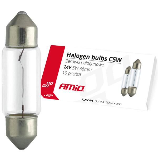 Żarówki halogenowe / Halogen bulbs C5W 24V FESTOON
