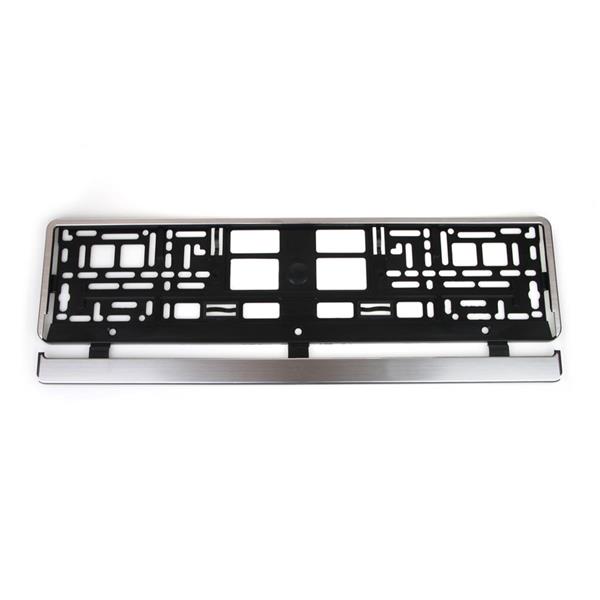 Ramka Tablicy Rejestracyjnej Srebrna Szczotkowana 