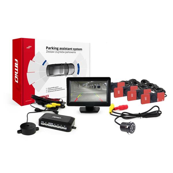 Zestaw Czujników Parkowania Tft01 4,3" Z Kamerą Hd