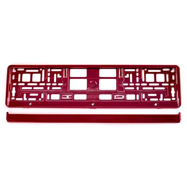 Ramka Tablicy Rejestracyjnej Metalizowana Czerwona