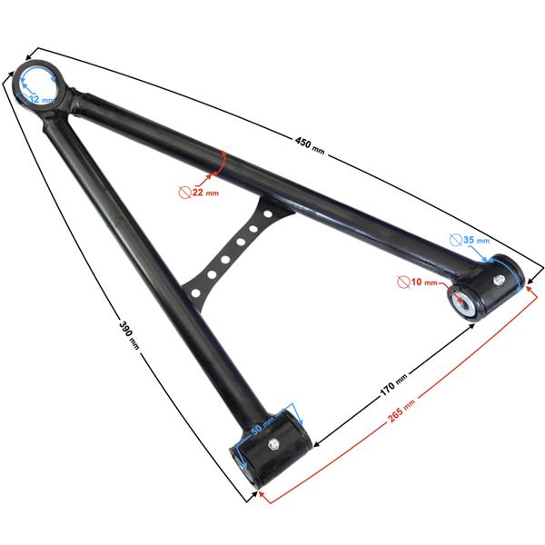 Wahacz Przedni Prawy Dolny Hisun Tactic 550