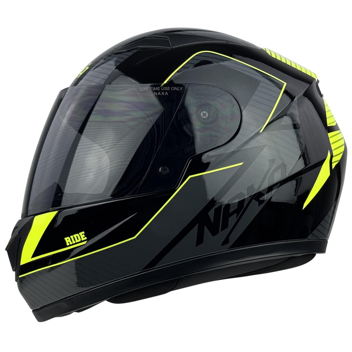 Kask Motocyklowy F34/D/YL Junior Żółty Fluo
