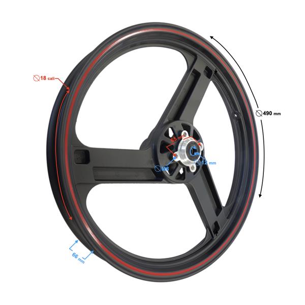 Felga Przednia 1,85/18 Volcano 50