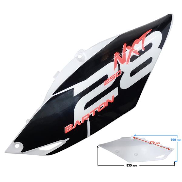 Obudowa Lewa Tylna Dolna Nxt250 Pomarańczowa