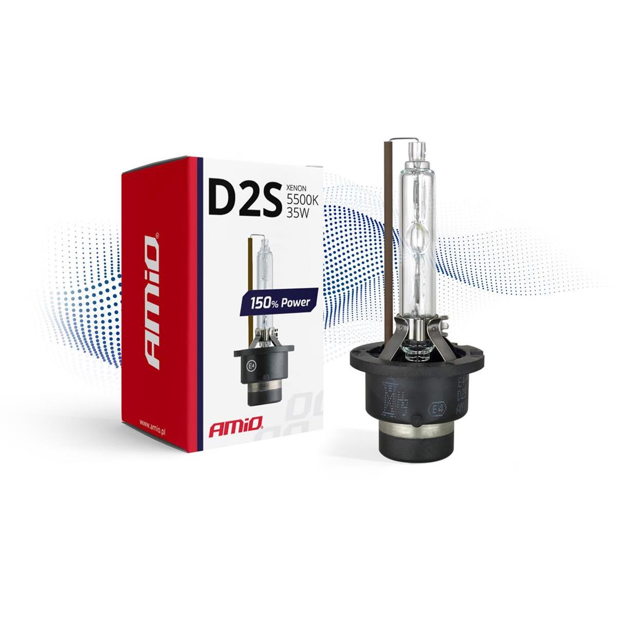 Żarówka Ksenonowa Żarnik Xenon D2S 5500K Amio 150%