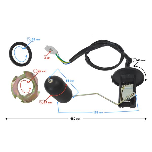 Czujnik Poziomu Paliwa Scalpel