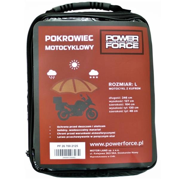 Pokrowiec Motocyklowy Z Kufrem Pw Rozmiar L