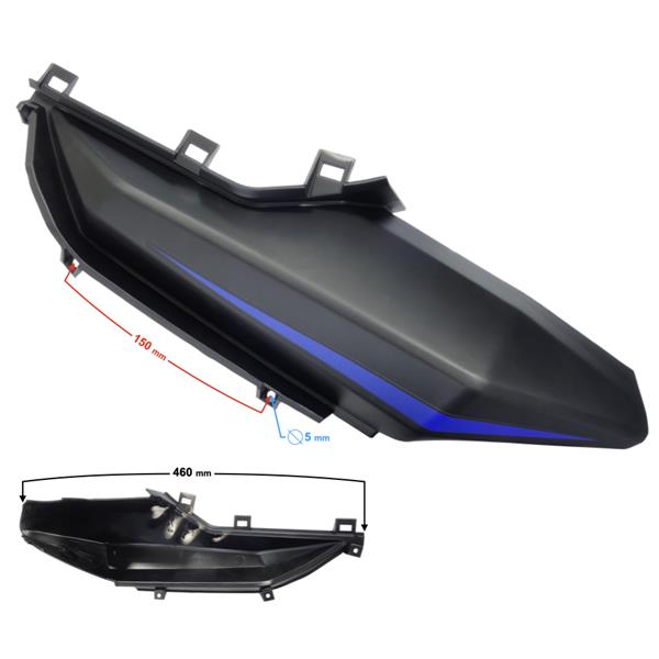 Obudowa Prawa Zbiornika Paliwa Cz.2 Niebieska Blad