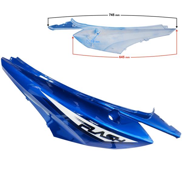 Obudowa Tylna Lewa Niebieska Flash