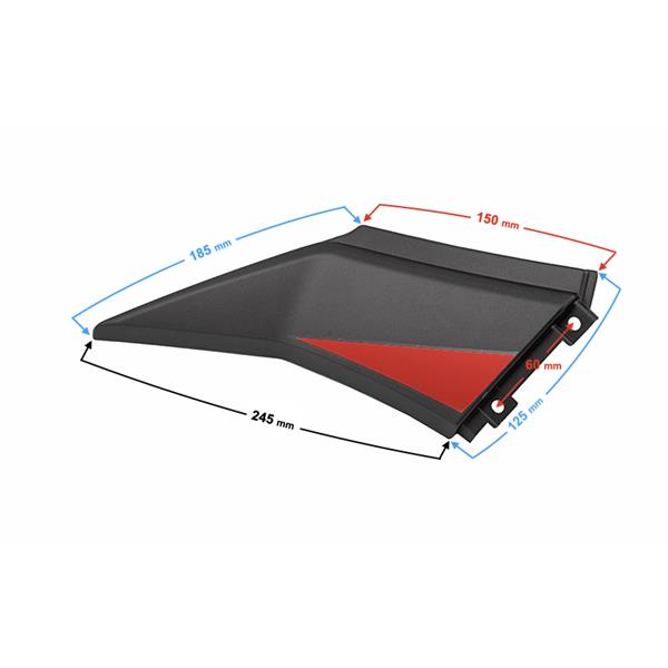 Obudowa - Łącznik Lewy Czerwony Hyper 125