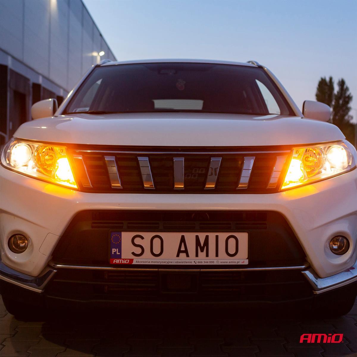 Żarówki Led Canbus Bau15S Py21W Pomarańczowa Amber