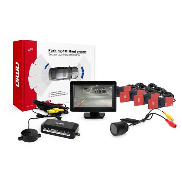 Zestaw Czujników Parkowania Tft01 4,3" Z Kamerą Hd