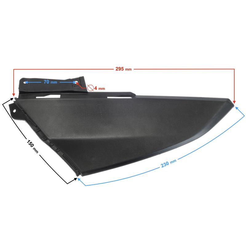 Obudowa Przednia Boczna Lewa Czarna Scalpel