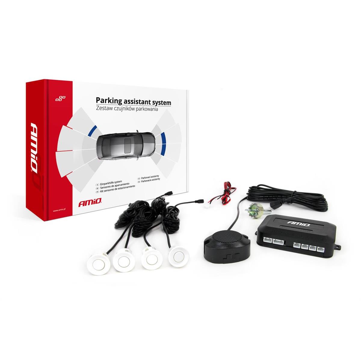 Zestaw Czujników Parkowania Cofania Buzzer 4 Senso