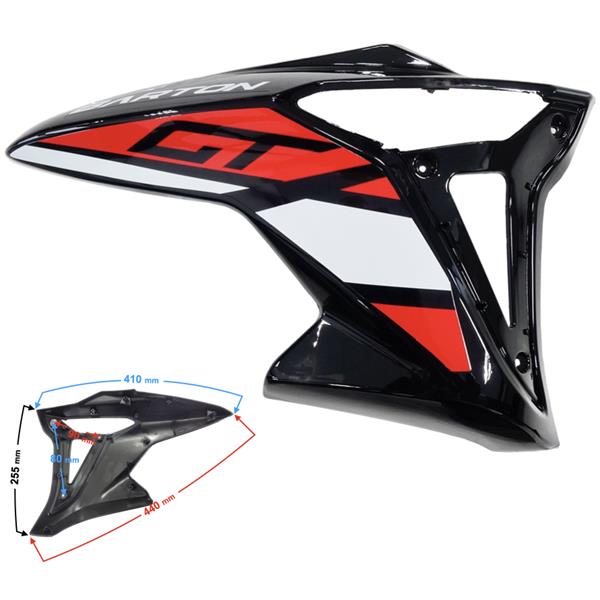 Obudowa Baku Górna Prawa Czerwona Gt 125