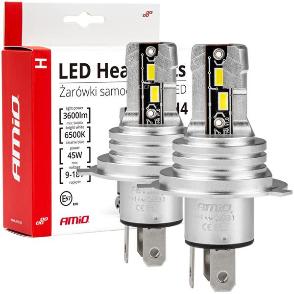 Żarówki Samochodowe Led H-Mini H4 Amio-03331