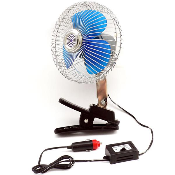 Wentylator Metalowy 6" 24V Z Klipsem / Car Fan Met