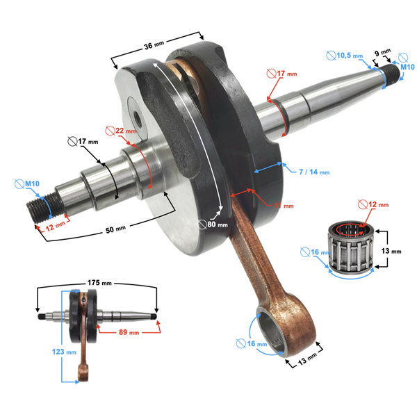 Wał Korbowy Do Motoroweru Simson S-50