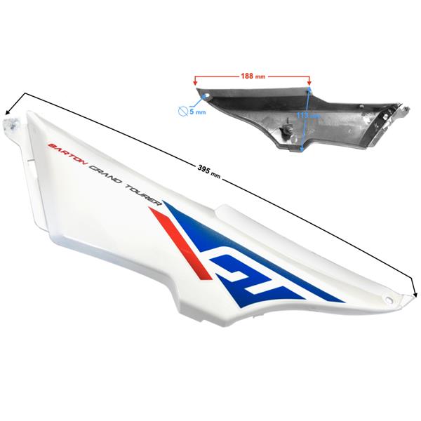 Obudowa Boczna Lewa Cz.2 Biała Gt 125