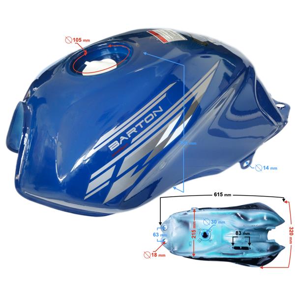 Zbiornik Paliwa Niebieski Do Motoroweru Sprint 2 /