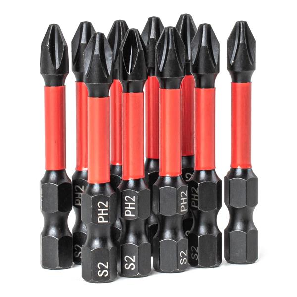 Zestaw Bitów / Torsion Bits PH2 1/4" 50 mm set 10 
