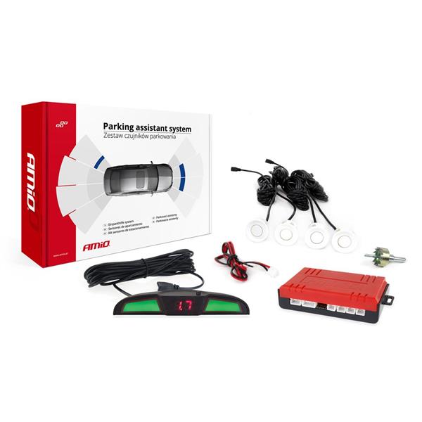 Zestaw Czujników Parkowania Cofania Led Cob 4 Sens