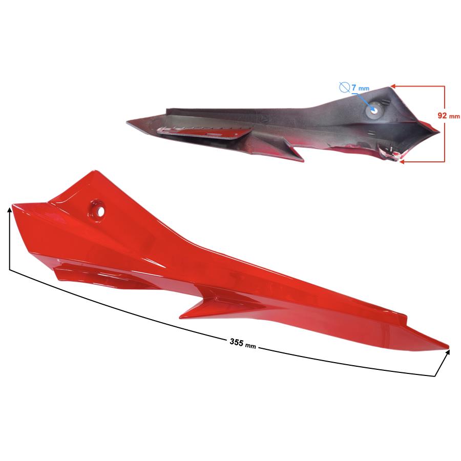 Obudowa Reflektora Lewa Cz. 3 Czerwona Gt 125