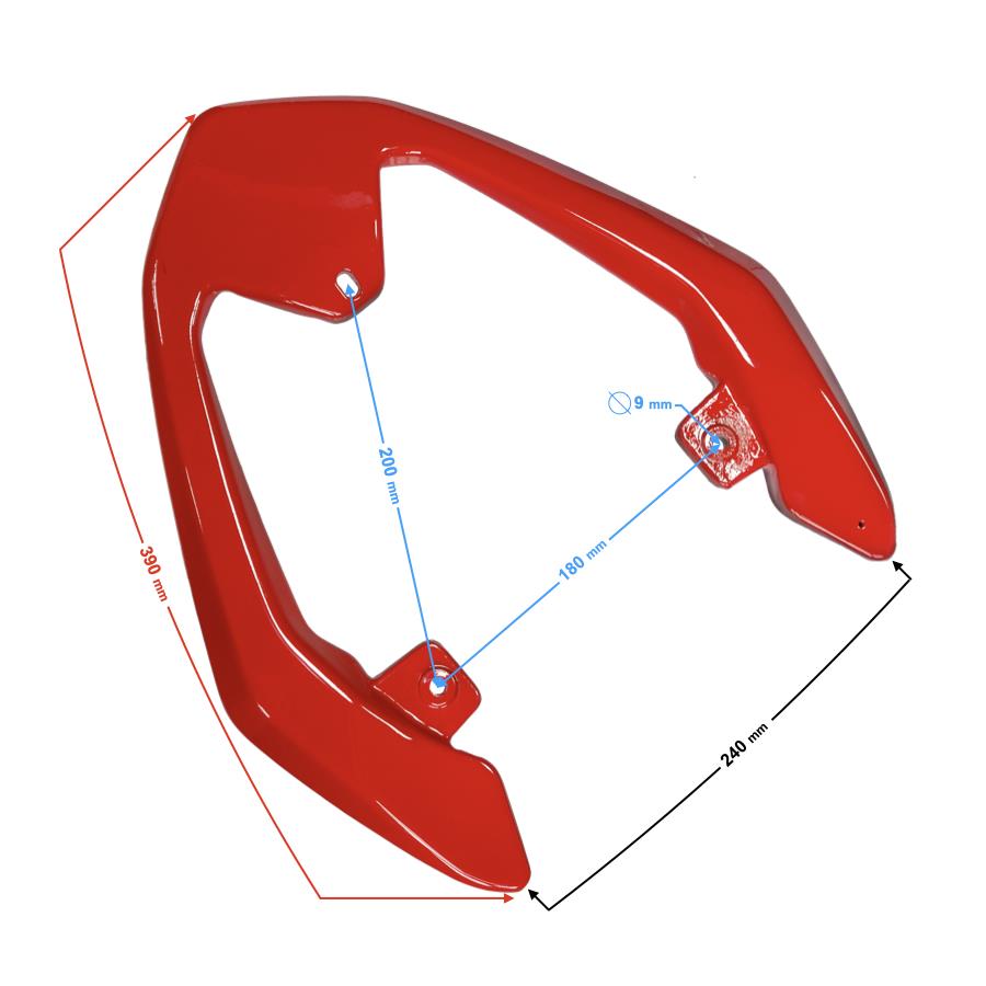 Wspornik Kufra Czerwony Do Motoroweru Fr 2