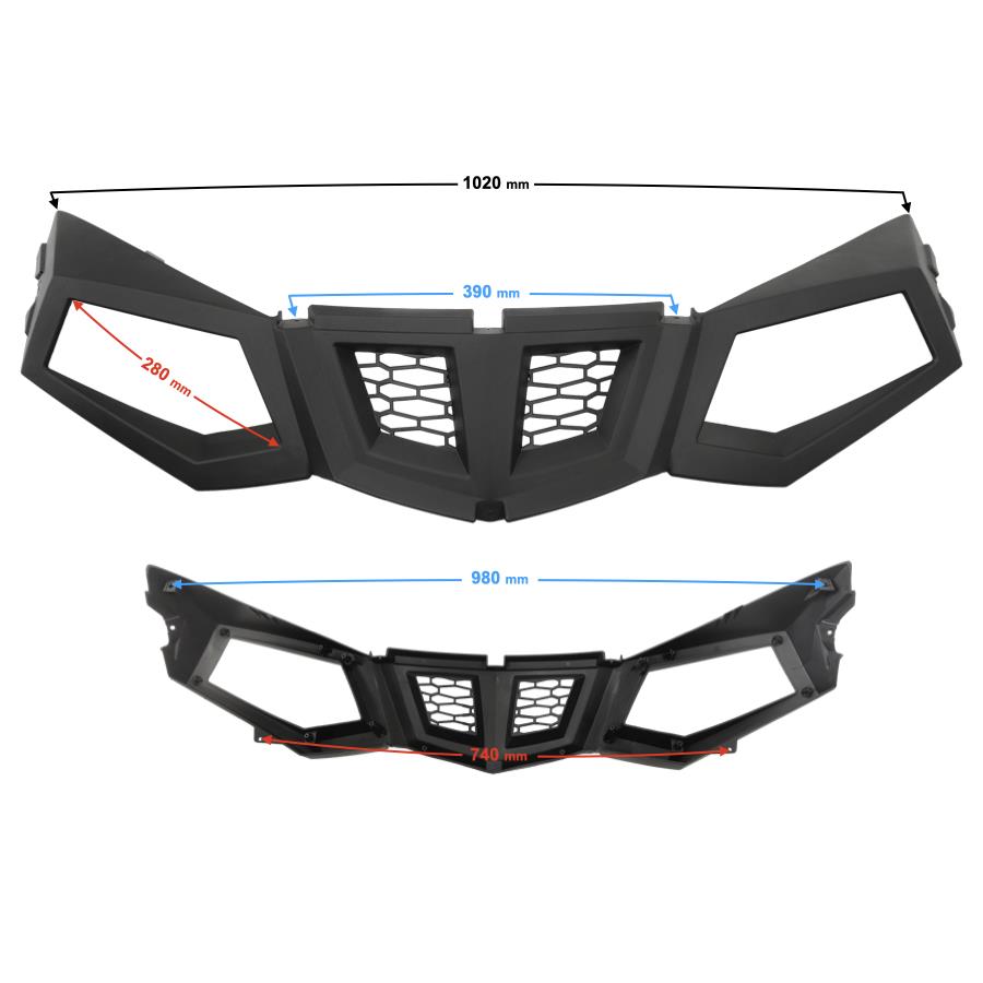 Obudowa Przednia Reflektorów Hisun Tactic 550