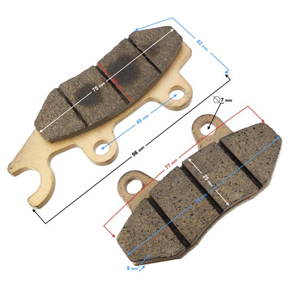 Klocki Hamulcowe Prawy Przód Hisun Tactic 550