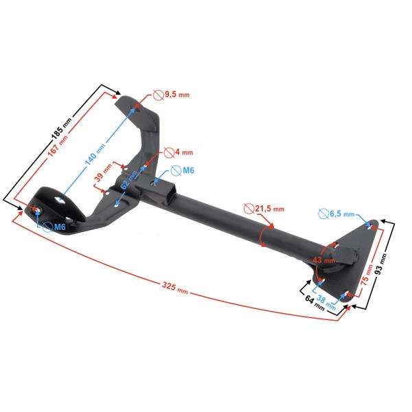 Obudowa Wspornik Tylnego Zderzaka Do Motoroweru Fr