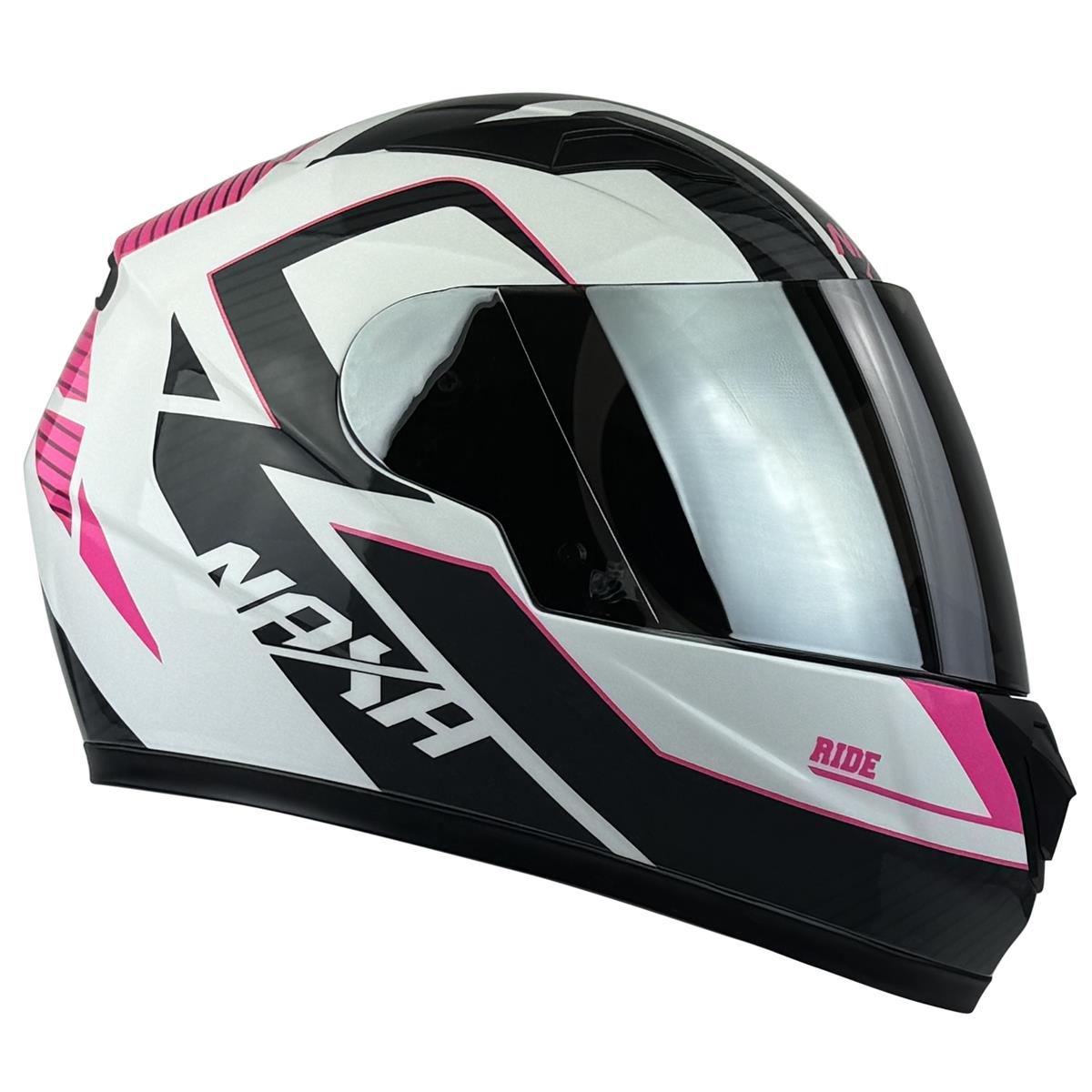 Kask Motocyklowy F34/E/YXL Junior Różowy Połysk