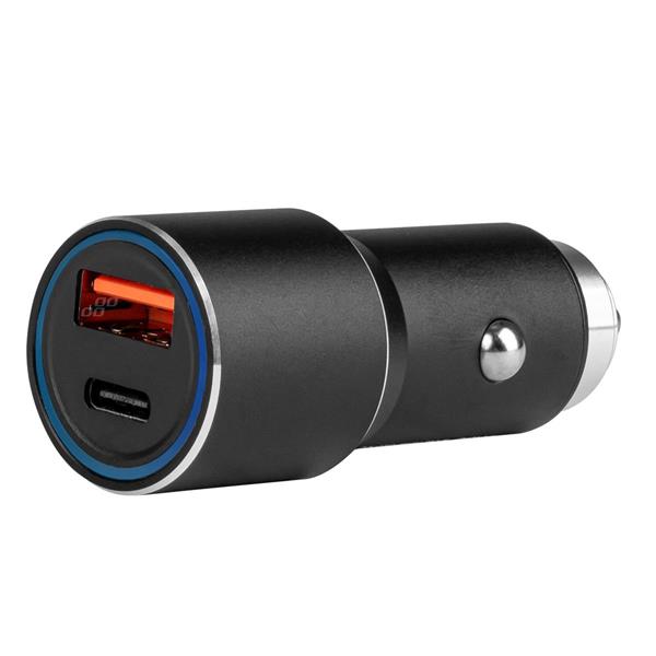 Ładowarka samochodowa aluminiowa PCH PRO-08 USB-C+