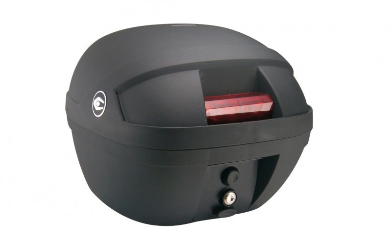 Kufer COOCASE S30 Basic, 30 l., czarny, mały czerwony odblask