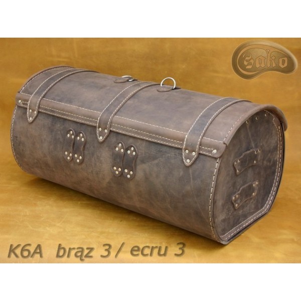 Kufer Skórzany Sako K6 BRĄZ 60x27x32cm