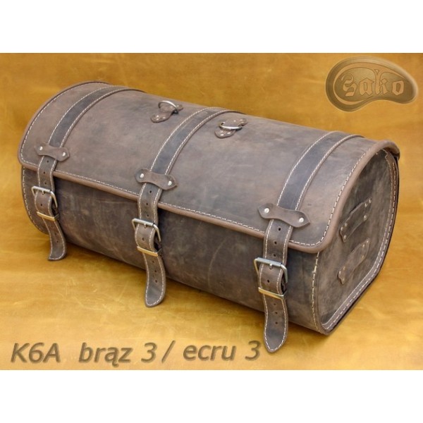 Kufer Skórzany Sako K6 BRĄZ 60x27x32cm